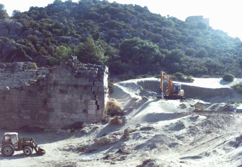 West Side of Patara Theater (in September 2000) 